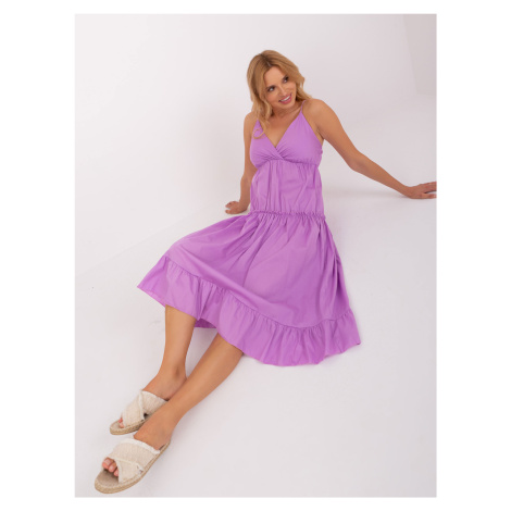 Světle fialové šaty na ramínka od OCH BELLA Fashionhunters