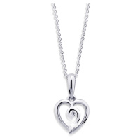 Cutie Jewellery Romantický přívěsek z bílého zlata Z6298-1609-40-10-X-2