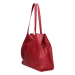 Dámská kožená kabelka Facebag Karolína - červená