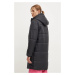 Bunda adidas Originals Long Puffer dámská, černá barva, zimní, IW5858