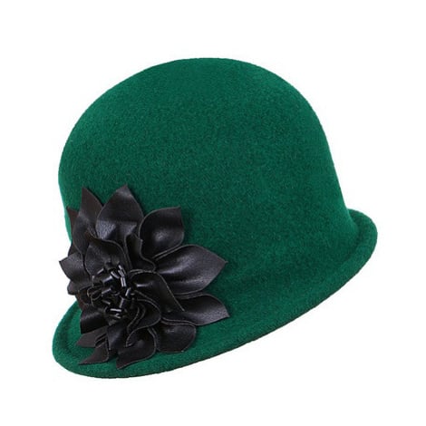 Dámský vlněný klobouk Caroline zelený
