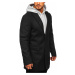 Černý pánský zimní kabát Bolf 1047C