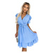 Dámské šaty Numoco 455-2 CORNELIA | modrá