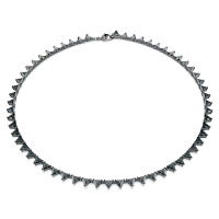 Swarovski Luxusní náhrdelník s černými krystaly Matrix Tennis 5672276
