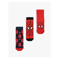 Koton 3-Piece Spider-Man Printed Socks Set Licensed