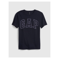 Tmavě modré klučičí bavlněné tričko s logem GAP