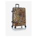 Černo-hnědý vzorovaný cestovní kufr Heys Brown Leopard L