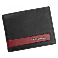 Pánská kožená peněženka Pierre Cardin Samuel, černo-červená