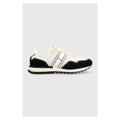 Sneakers boty Tommy Jeans RUNNER MIX MATERIAL černá barva, EM0EM01167 Tommy Hilfiger