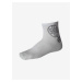 Bílé sportovní unisex ponožky SAM 73