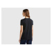 Benetton, V-neck T-shirt In Sustainable Viscose