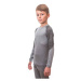 Sensor MERINO IMPRESS SET Dětské vlněné funkční prádlo, šedá, velikost