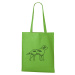 DOBRÝ TRIKO Bavlněná taška s potiskem Kde drbat psa Barva: Apple green