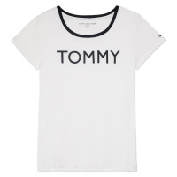 Tommy hilfiger dámské tričko solid essential crew bílé xxs