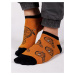 Yoclub Man's Ankle Funny Cotton Socks Patterns Colours