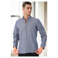 G674 DEWBERRY MEN'S SHIRT-DENIM BLUE-4