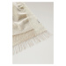 Šála woolrich alpaca wool logo scarf bílá