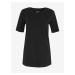 Tričko z čisté bavlny, rovný střih Marks & Spencer černá