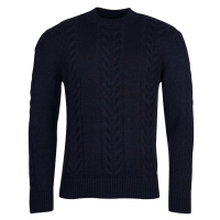 Barbour Essential Pullover Cable Knit - Navy Modrá