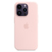 Apple silikonový kryt s MagSafe na iPhone 14 Pro Max křídově růžový