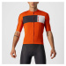 CASTELLI Cyklistický dres s krátkým rukávem - PROLOGO VII - černá/ivory/oranžová/béžová