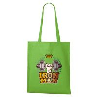 DOBRÝ TRIKO Bavlněná taška s potiskem Iron man Barva: Apple green