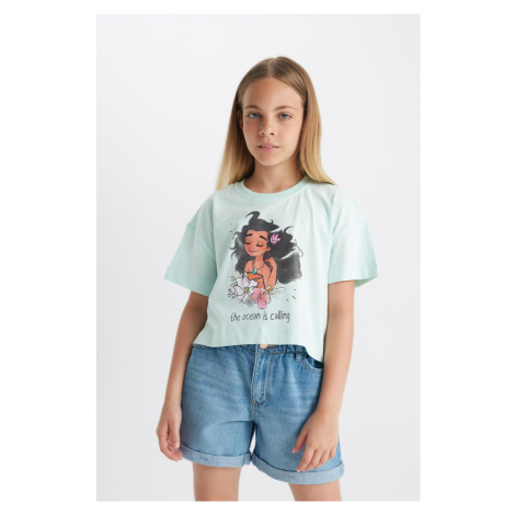 DEFACTO Girls Disney Princess Crew Neck Short Sleeve T-Shirt