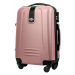 Rogal Světle růžový příruční kufr do letadla "Superlight" - M (35l)