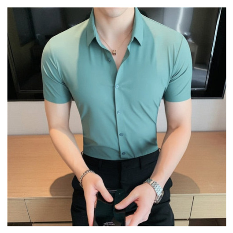 Hedvábná košile z elastického nemačkavého materiálu JFC FASHION