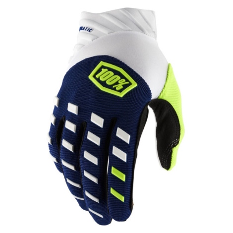 Motokrosové rukavice 100% Airmatic modrá/bílá modrá/bílá