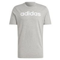 adidas LINEAR TEE Pánské tričko, šedá, velikost