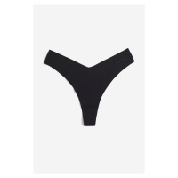 H & M - Sportovní kalhotky thong z DryMove™ 3 kusy - černá