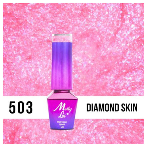 503. MOLLY LAC gel lak Bling it on! Diamond Skin 5ml
