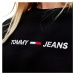 Tommy Hilfiger Tommy Jeans dámské černé tričko ORGANIC COTTON LOGO T-SHIRT