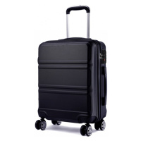 Konofactory Černý odolný skořepinový cestovní kufr 