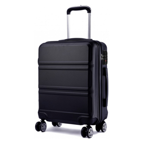 Konofactory Černý odolný skořepinový cestovní kufr "Travelmania" - M (35l), L (65l), XL (100l)