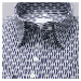 Dámská košile Willsoor 7686 s modro bílým geometrickým vzorem