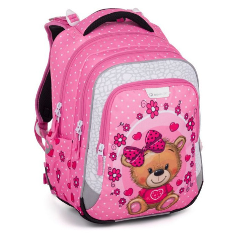 Školní tříkomorový batoh Bagmaster - medvídek