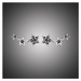 GRACE Silver Jewellery Stříbrné náušnice se zirkony Alesa Black, stříbro 925/1000, hvězdy E-SCE1