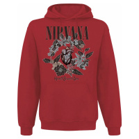 Nirvana Heart Shaped Box Mikina s kapucí červená