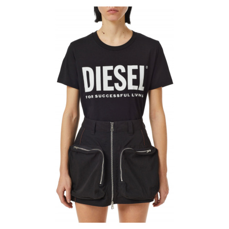Tričko diesel t-sily-ecologo t-shirt černá