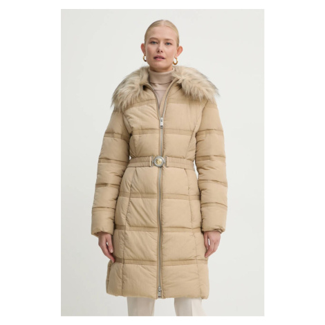 Bunda Guess MARISOL dámská, béžová barva, zimní, W4BL44 WGK22