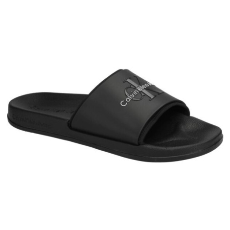 Calvin Klein SLIDE MONOGRAM Pánské pantofle, černá, velikost