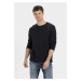 Tričko camel active nos henley 1/1arm graphite gray