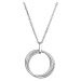 Evolution Group Stříbrný náhrdelník tři kroužky 62001