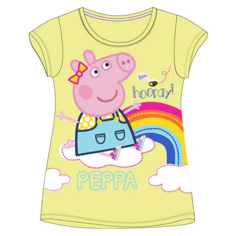 Prasátko Pepa - licence Dívčí tričko - Prasátko Peppa 5202874, žlutá Barva: Žlutá
