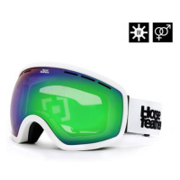 HORSEFEATHERS Snowboardové brýle Knox - white/mirror green WHITE