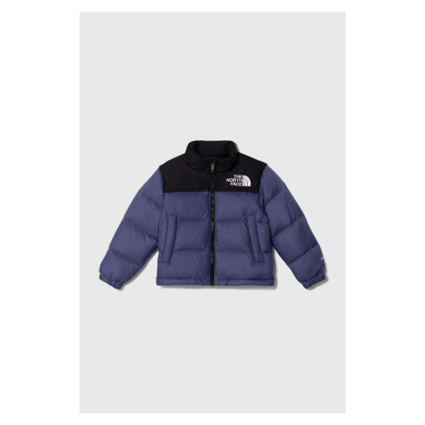 Dětská péřová bunda The North Face 1996 RETRO NUPTSE JACKET modrá barva