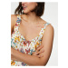 Krémová dámská květovaná noční košile Marks & Spencer