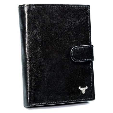 Pánská černá kožená peněženka buffalo wild
